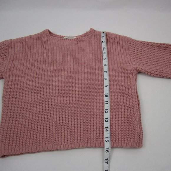 H&M Chunky Pink Sweater size EUC - Picture 7 of 9